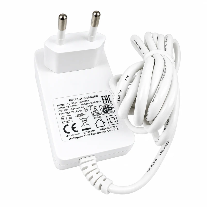 Dreame V7, V8, V9, V10 Plus, V10 Pro, V11, V12, T10, T20, T100, XR | Original Spare & Repair Parts: Charging Power Adapter, EU Plug