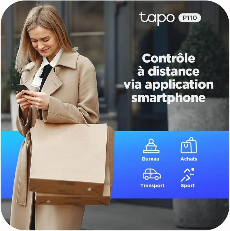 Prise Connectée 16A avec Suivi de Consommation - Tapo P110