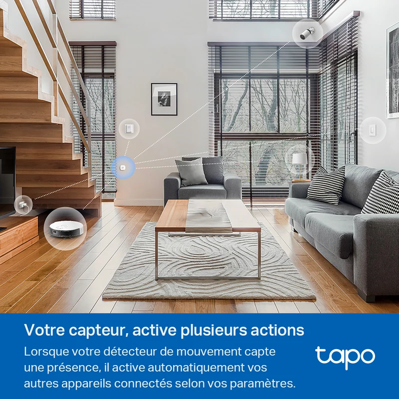 Kit Capteur de Mouvement Ouverture de Porte et Hub avec Carillon - Tapo T30 KIT