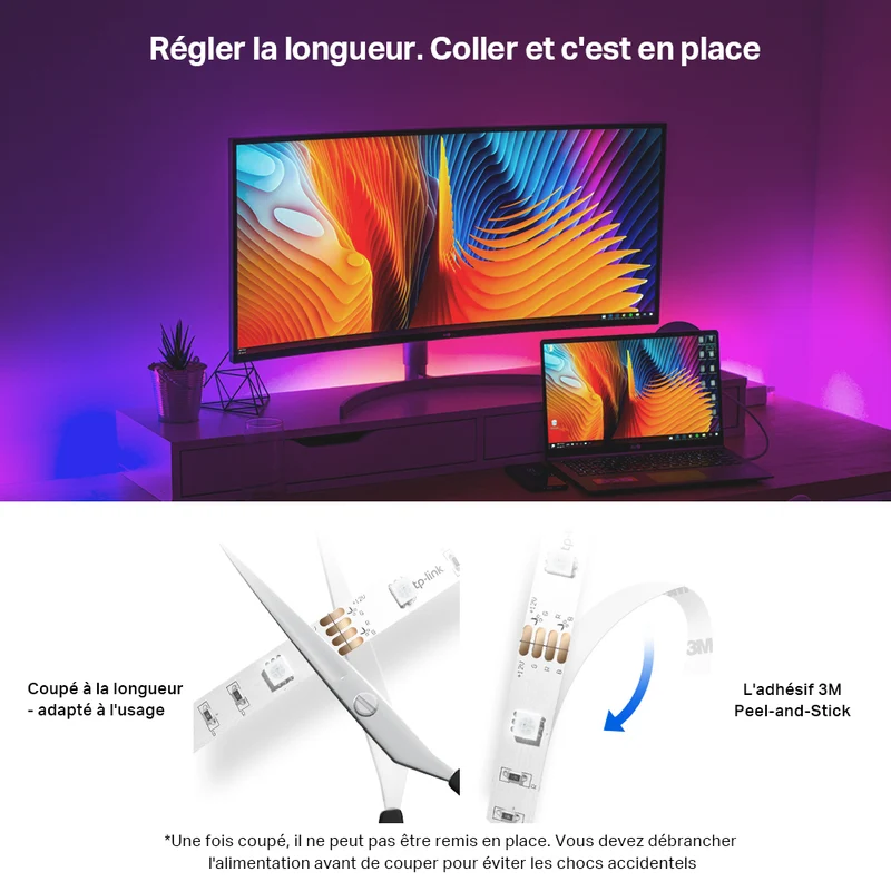 Ruban LED Connecté Multicolore 5 Mètres - Tapo L920-5