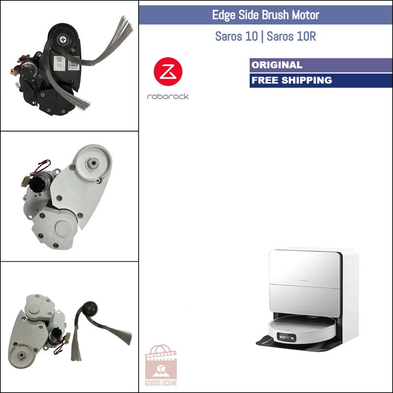 Roborock Saros 10, Saros 10R | Original Spare & Repair Parts: Side Brush Gearbox Motor, White