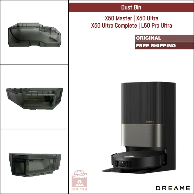 Dreame X50 Master, X50 Ultra, X50 Ultra Complete, L50 Pro Ultra | Original Spare Parts & Accessories: Dustbin Dust Box