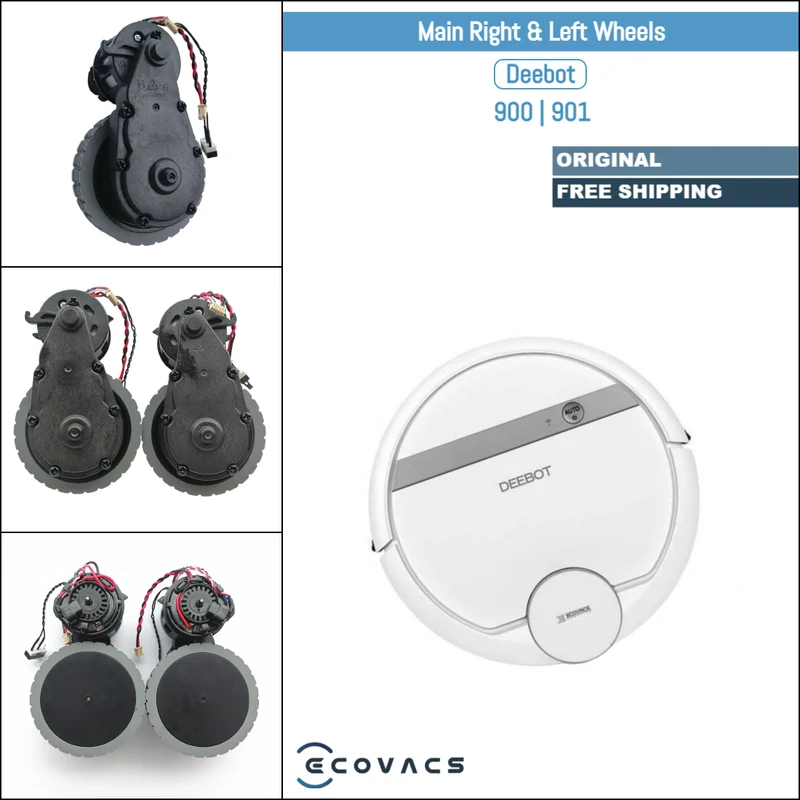 Ecovacs Deebot 900, 901 | Original Spare & Repair Parts: Main Right & Left Wheels