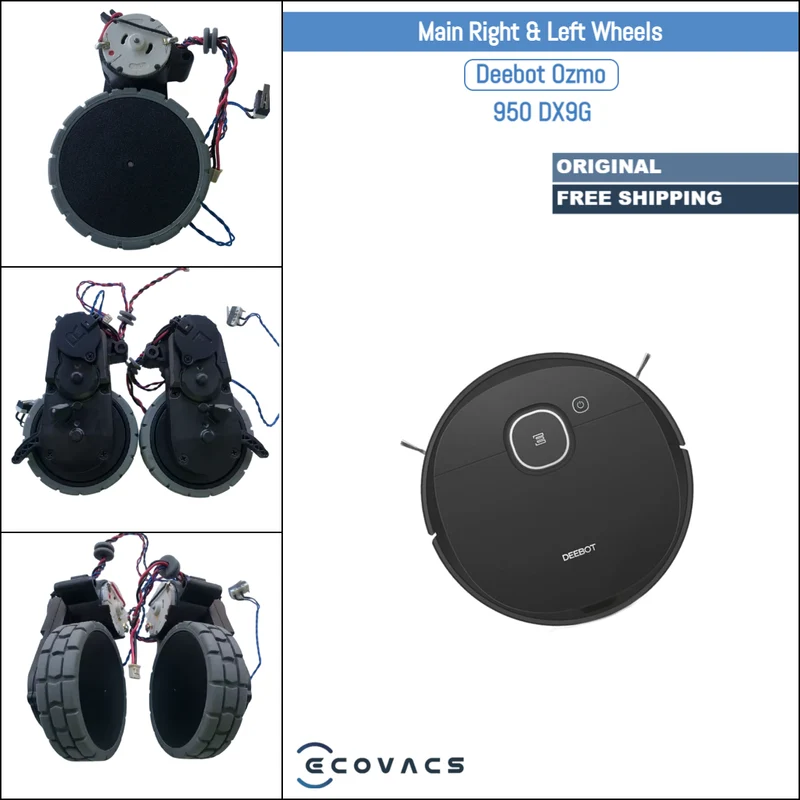 Ecovacs Deebot Ozmo 950 DX9G | Original Spare & Repair Parts: Main Right & Left Wheels