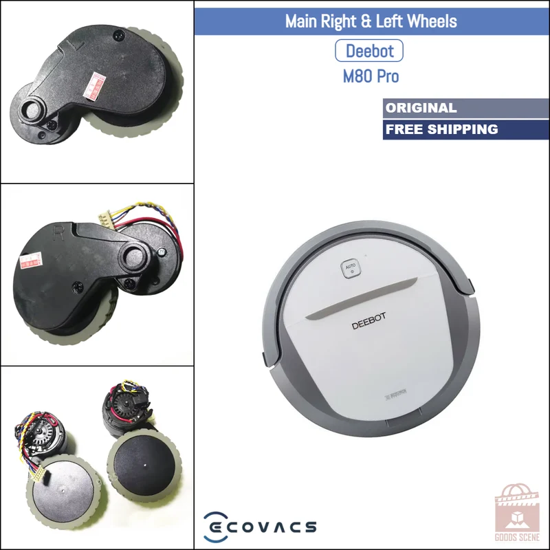 Ecovacs Deebot M80 Pro | Original Spare & Repair Parts: Main Right & Left Wheels