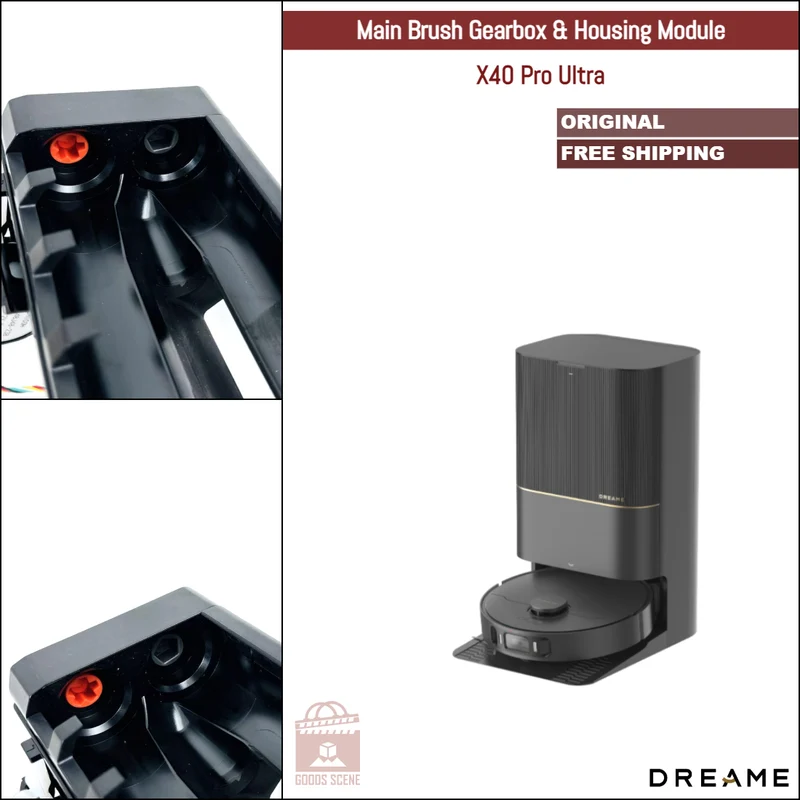 Dreame X40 Pro Ultra | Original Spare & Repair Parts: Main Brush Gearbox Motor With Housing