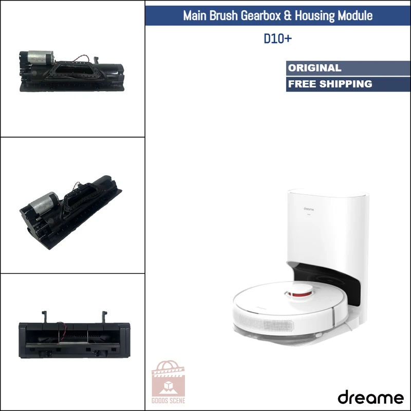 Dreame D10+ | Original Spare & Repair Parts: Main Brush Gearbox Motor With Housing