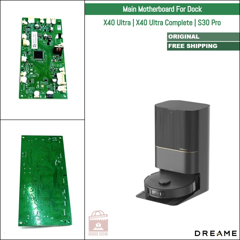 Dreame Bot X40 Ultra, X40 Ultra Complete, S30 Pro | Original Spare & Repair Parts For Auto Dock: Main Motherboard, 220V