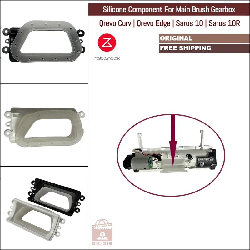 Roborock Qrevo Curv, Qrevo Edge, Saros 10, Saros 10R | Original Spare & Repair Parts: Silicone Gasket For Main Brush Gearbox