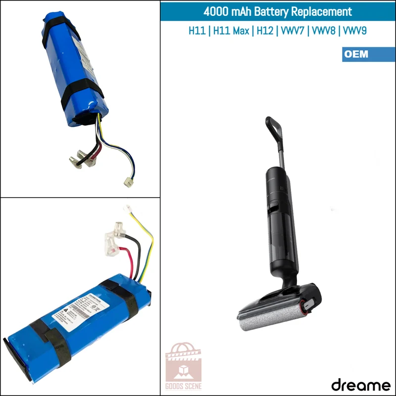 Dreame H11, H11 Max, H12, VWV7, VWV8, VWV9 | Original Spare & Repair Parts: OEM Battery Pack, 4000mAh
