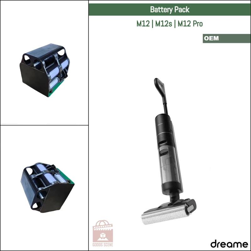 Dreame M12, M12s, M12 Pro | Original Spare & Repair Parts: OEM Battery Pack Replacement
