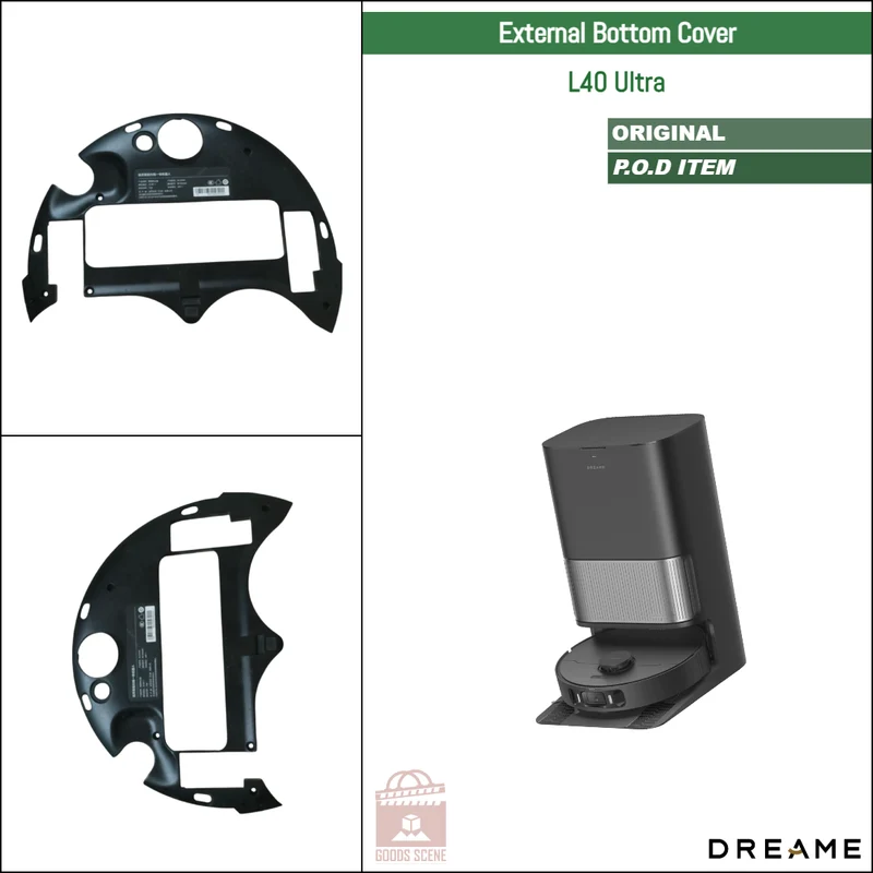 Dreame L40 Ultra | Reserved-Used Original Spare Parts: Bottom Cover Coat Replacement, Black