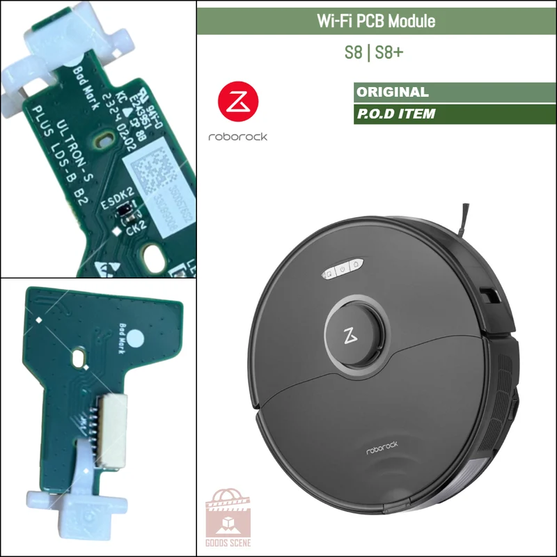 Roborock S8, S8+ | Reserved-New Original Spare & Repair Parts: Wi-Fi Reset Keyboard PCB Board