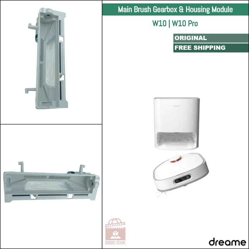 Dreame W10, W10 Pro | Original Spare & Repair Parts: Main Brush Gearbox Motor With Housing