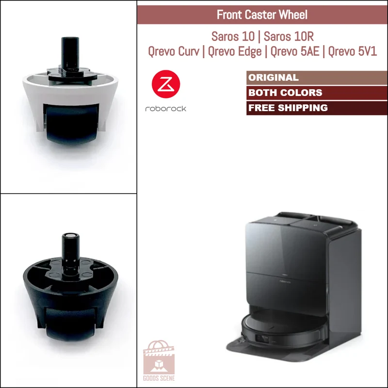 Roborock Saros 10, Saros 10R, Qrevo Curv, Qrevo Edge, Qrevo 5AE, Qrevo 5V1 | Original Spare & Repair Parts: Front Omni-Directional Caster Wheel