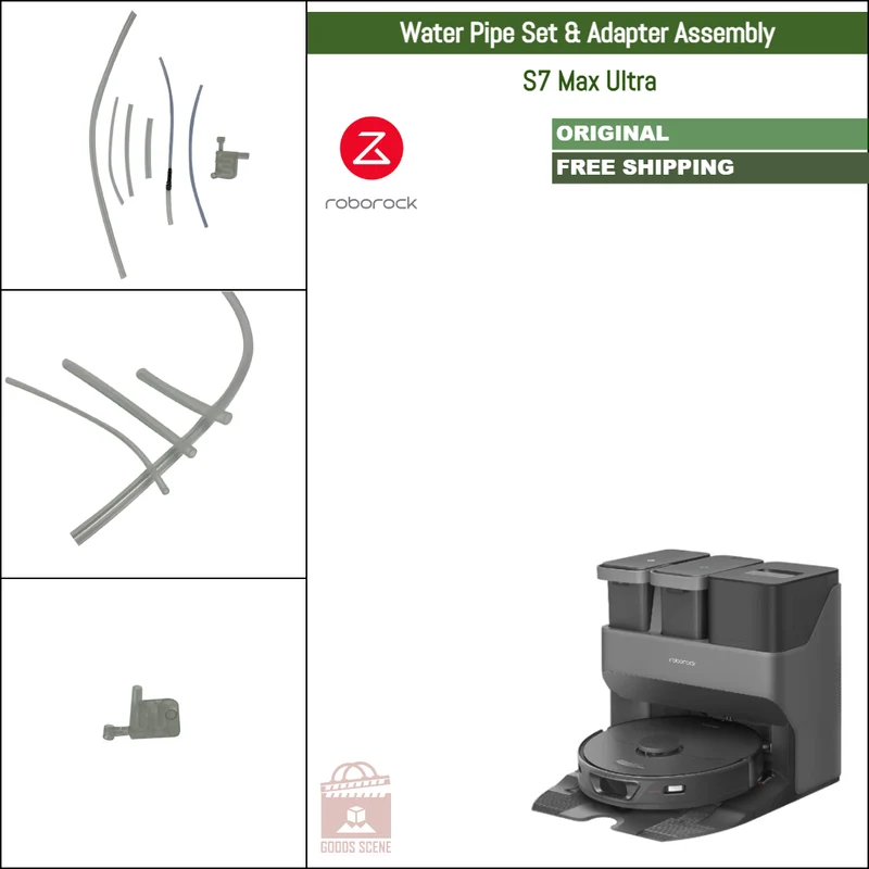 Roborock S7 Max Ultra | Original Spare & Repair Parts For Auto Dock: Water Pipes Set & Adapter Assembly