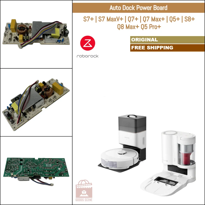 Roborock S7+, S7 MaxV+, Q7+, Q7 Max+, Q5+, S8+, Q8 Max+, Q5 Pro+ | Original Spare & Repair Parts For Auto Empty Dock: Power Supply Board