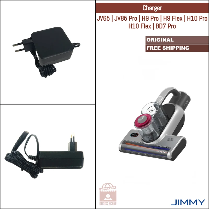 Jimmy JV65, JV85 Pro, H9 Pro, H9 Flex, H10 Pro, H10 Flex, BD7 Pro | Original Spare Parts & Accessories: Power Adapter