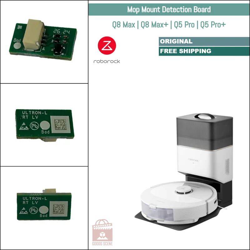 Roborock Q8 Max, Q8 Max+, Q5 Pro, Q5 Pro+ | Original Spare & Repair Parts: Mop Cloth Mount Detection Board Sensor