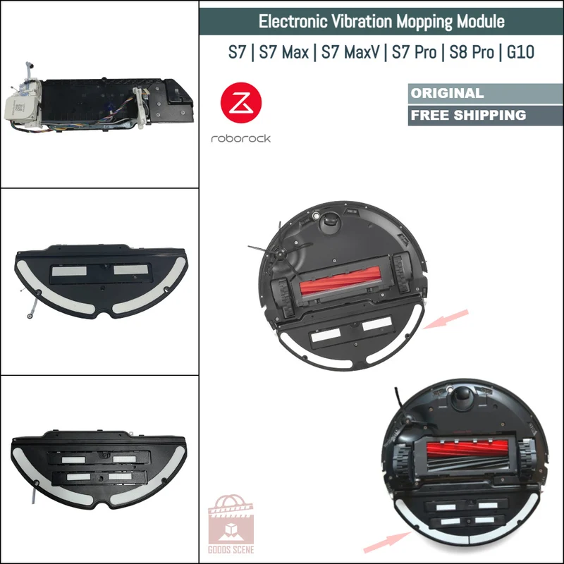 Roborock S7, S7 Max Ultra, S7 MaxV Ultra, S7 Pro Ultra, S8 Pro Ultra | Original Spare & Repair Parts: Vibration Mopping Module