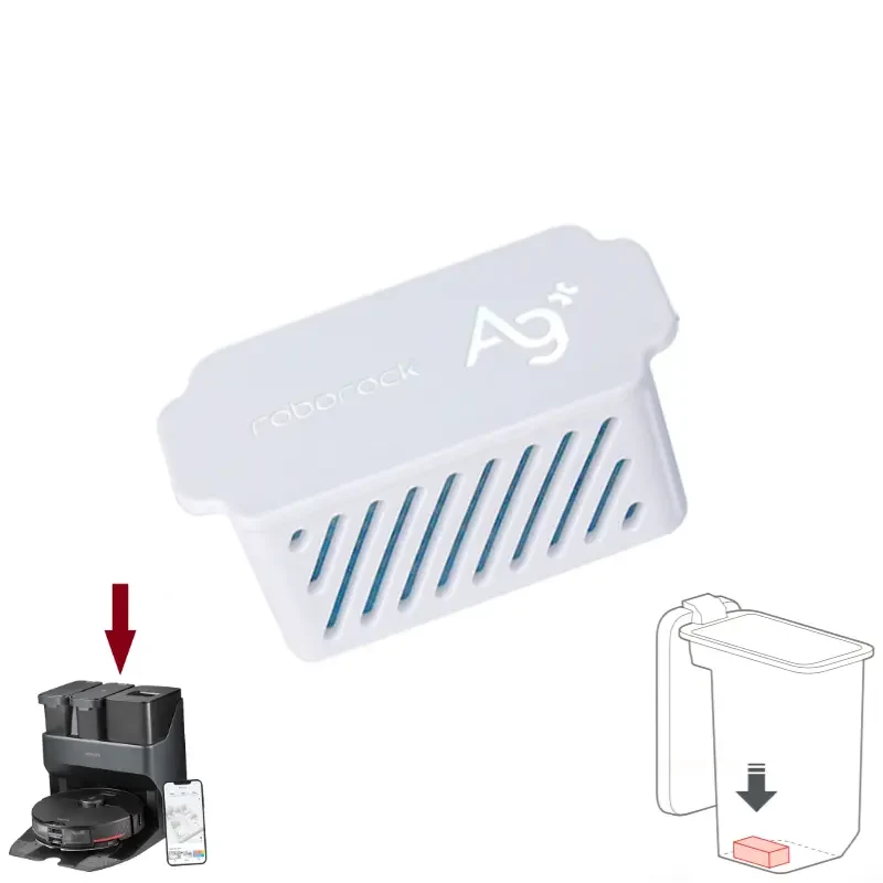 Roborock S7 Max, S7 MaxV Ultra, S7 Pro Ultra, Q7, S8 Pro Ultra | Original Accessories For Auto Dock: Cleaning Brush, Dust Bags & Bacteriostatic Module