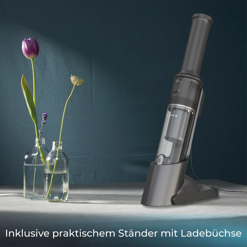 Handstaubsauger 140 Watt | Kabelloser Akku-Handstaubsauger mit 16.000 Pa und HEPA-Filter