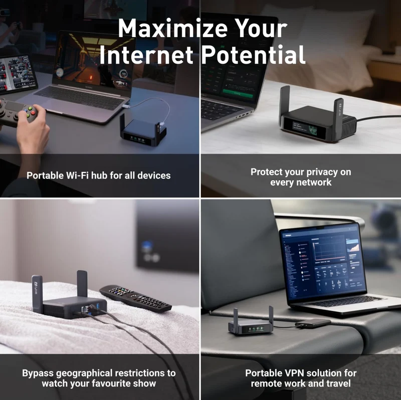 GL.iNet Slate 7 (GL-BE3600) Dual-band Wi-Fi 7 Travel Router