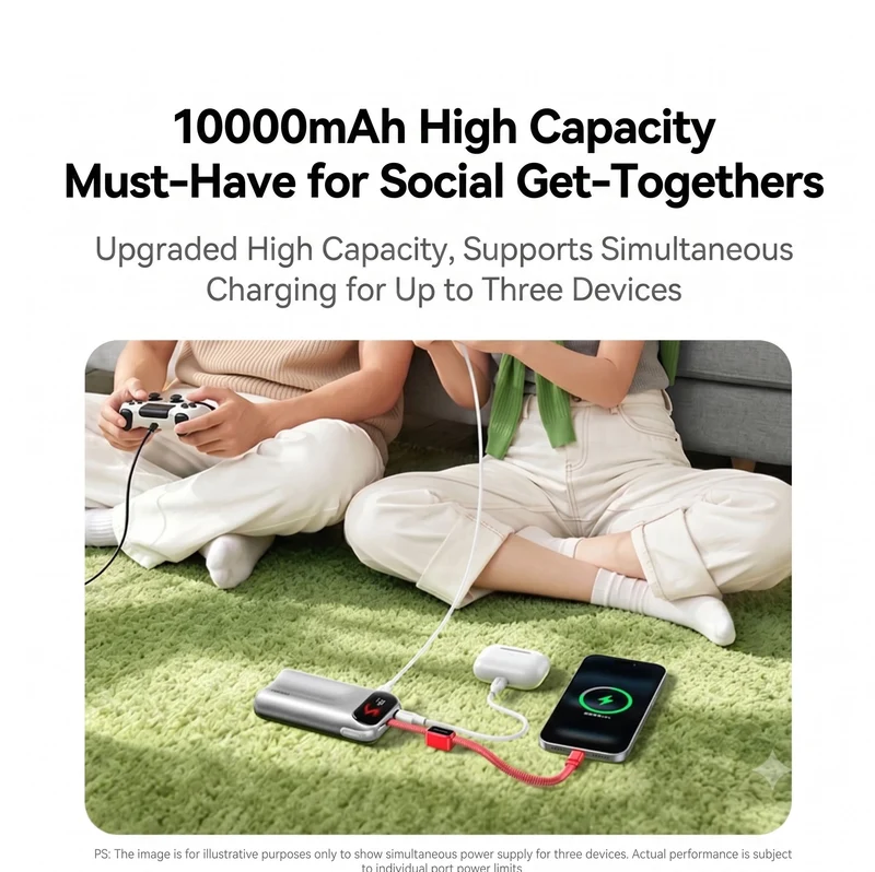 UGREEN 45W Fast Charging Power Bank 10000mAh with Smart Screen Display