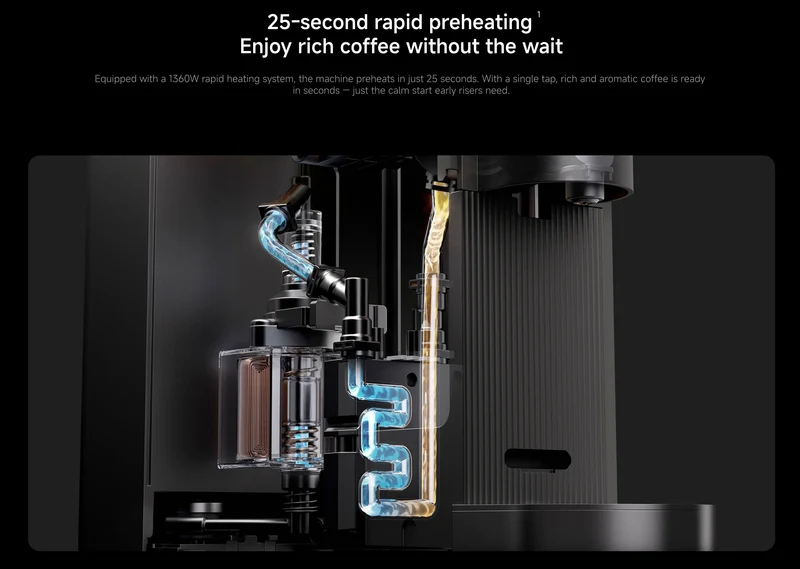 Xiaomi Mijia Capsule Coffee Machine S1 Home One-key Portable Extraction Dual Drive Precision Temperature Control Machine