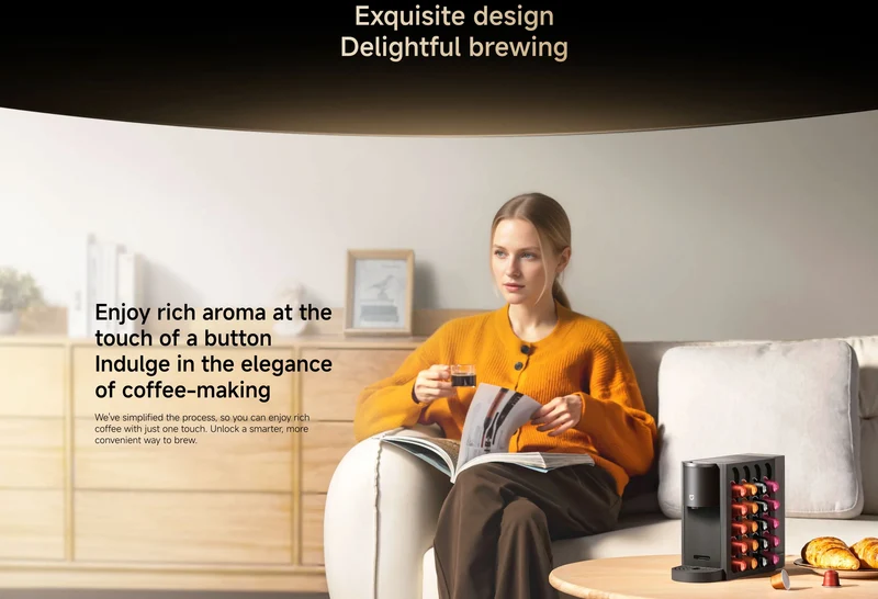 Xiaomi Mijia Capsule Coffee Machine S1 Home One-key Portable Extraction Dual Drive Precision Temperature Control Machine