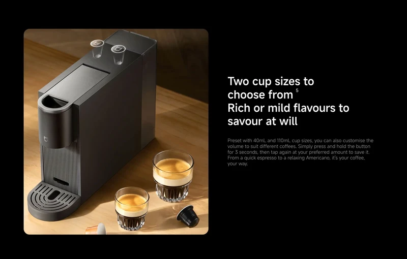 Xiaomi Mijia Capsule Coffee Machine S1 Home One-key Portable Extraction Dual Drive Precision Temperature Control Machine