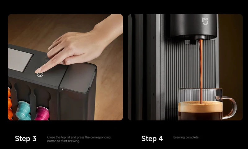 Xiaomi Mijia Capsule Coffee Machine S1 Home One-key Portable Extraction Dual Drive Precision Temperature Control Machine
