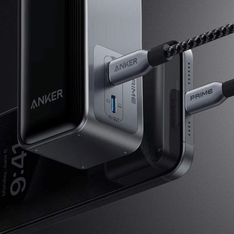 Anker A1339 Prime Power Bank Foldable-Plug Fusion 9600mAh – 65W