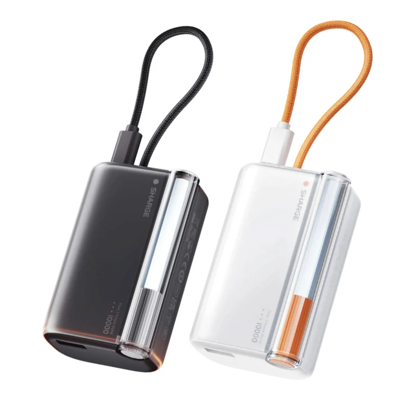 Sharge Flow 3 45W 10,000mAh Power Bank with Integrated Type-C Cable