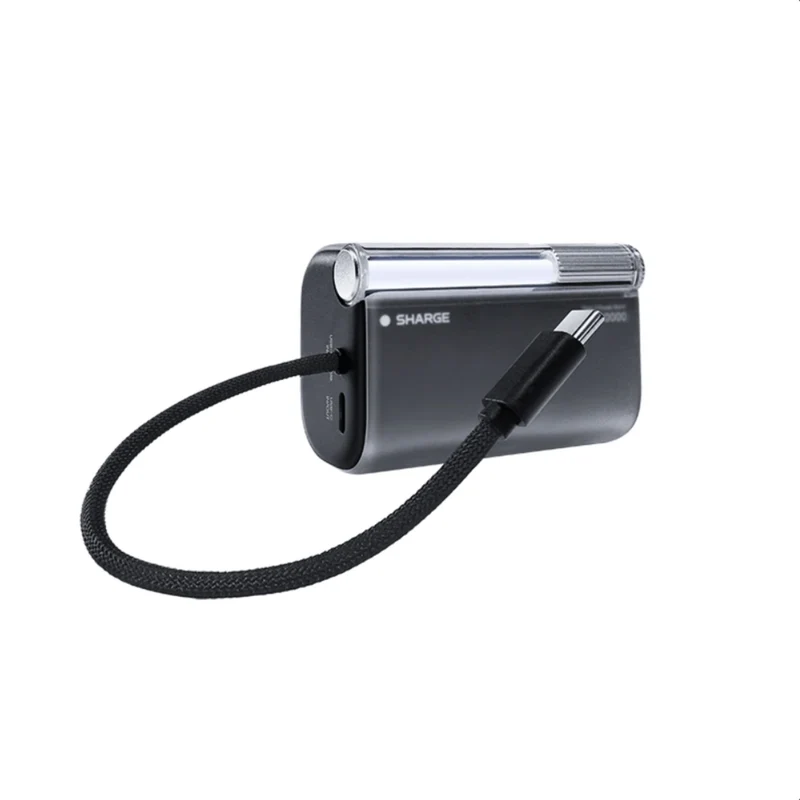 Sharge Flow 3 45W 10,000mAh Power Bank with Integrated Type-C Cable