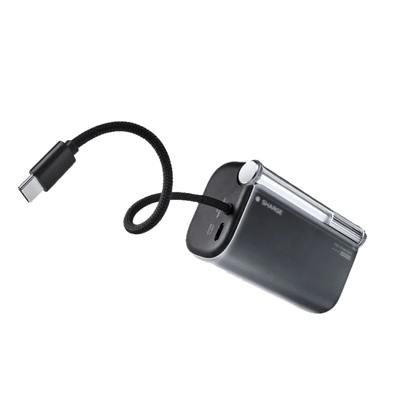 Sharge Flow 3 45W 10,000mAh Power Bank with Integrated Type-C Cable