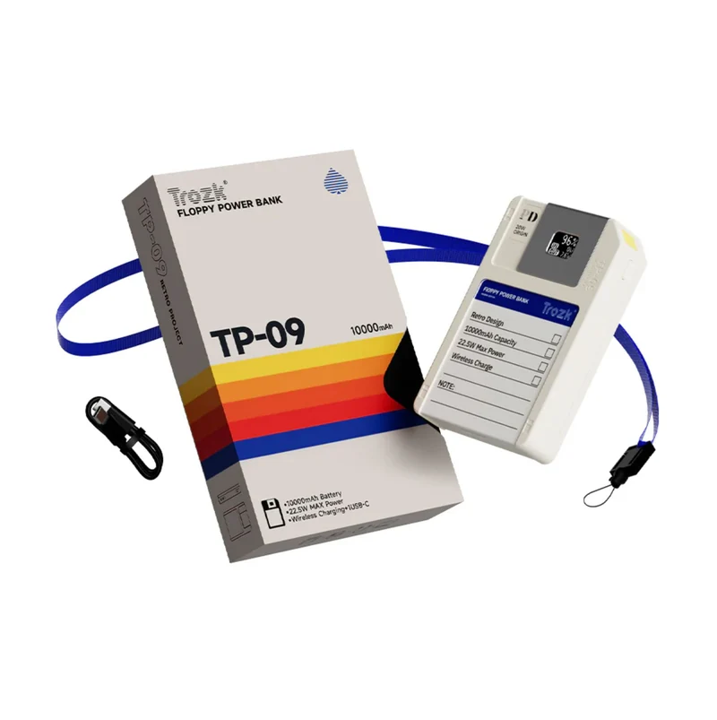 Trozk Floppy Magnetic 22.5W Power Bank 10000mAh Without Storage