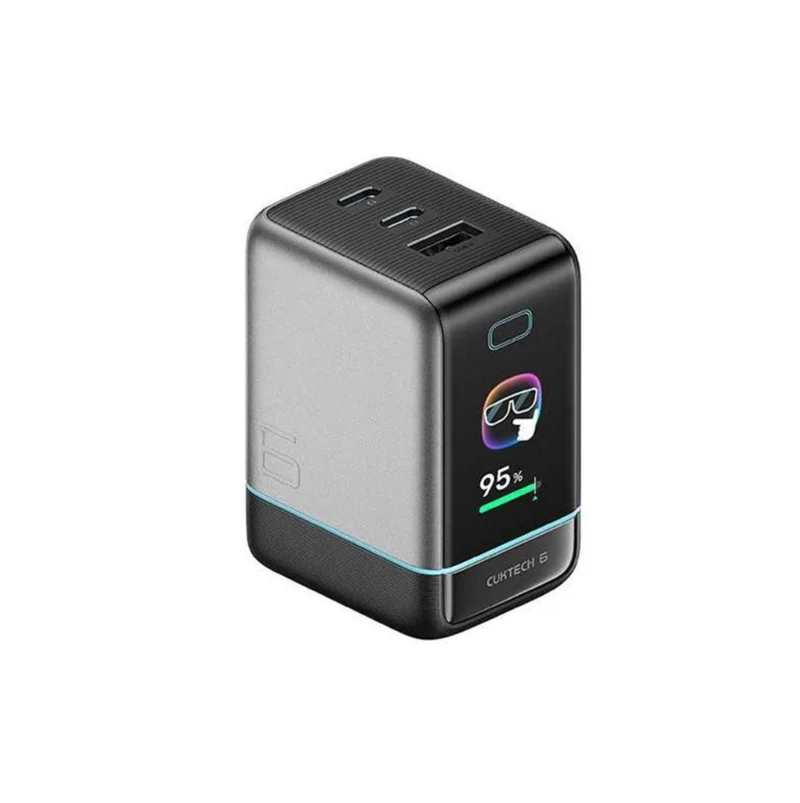 Cuktech 6 Ultra AD653U Charger – 3 USB-C ports x2 + USB-A, PD 3.0 / QC 4.0 / PPS fast charging, 100W