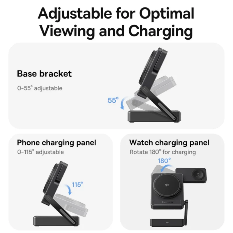 Baseus PicoGo AF21 3-in-1 Qi2.2 Wireless Charger