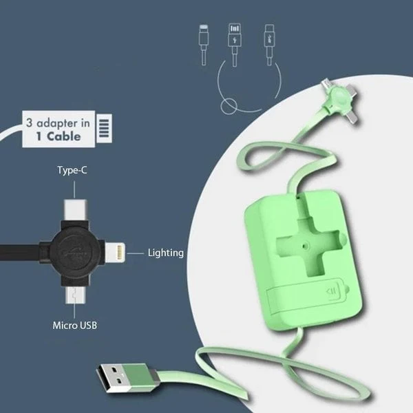 1+1 Gratis | multikabel™ Drei-in-Eins-Ladekabeltrommel