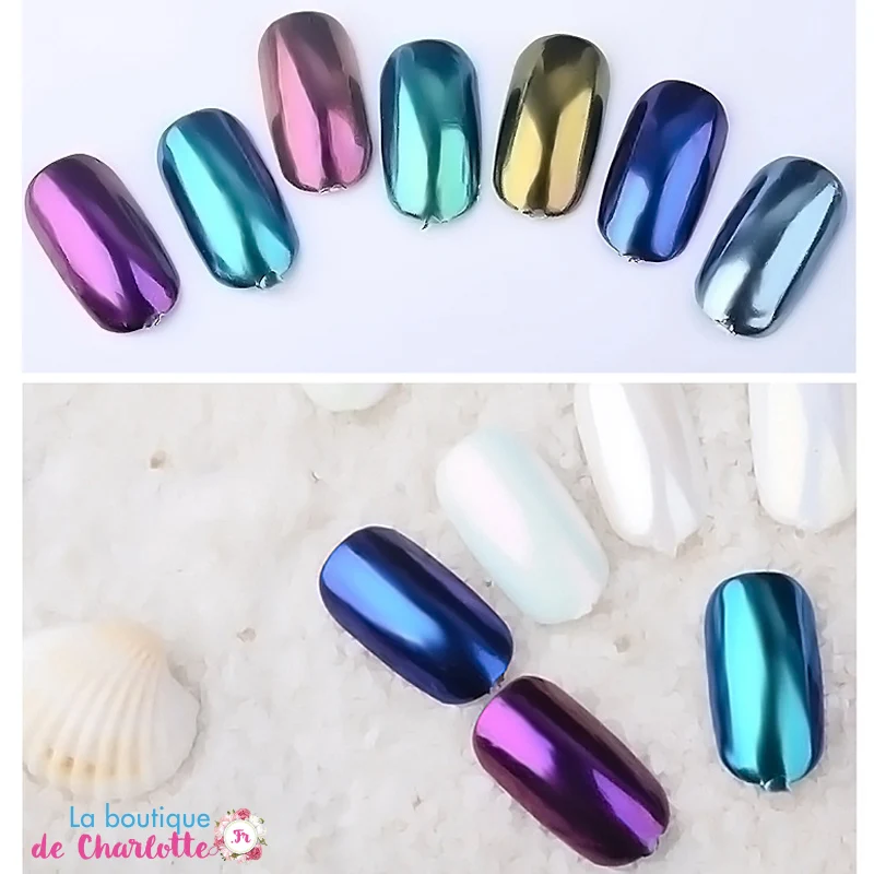 POUDRE EFFET MIROIR POUR MANUCURE