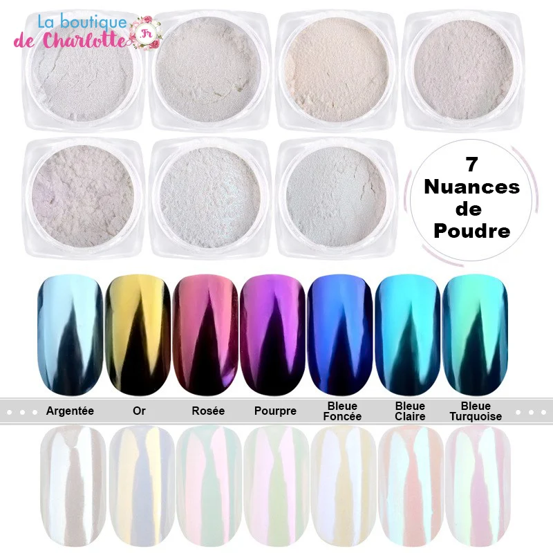 POUDRE EFFET MIROIR POUR MANUCURE