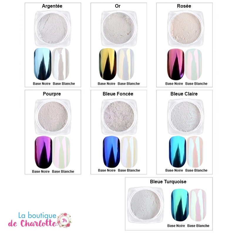 POUDRE EFFET MIROIR POUR MANUCURE