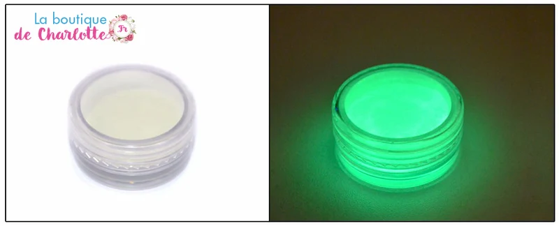 POUDRE PHOSPHORESCENTE A ONGLES