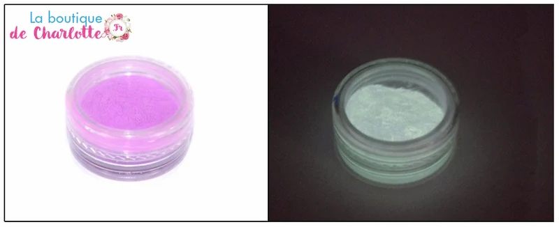 POUDRE PHOSPHORESCENTE A ONGLES