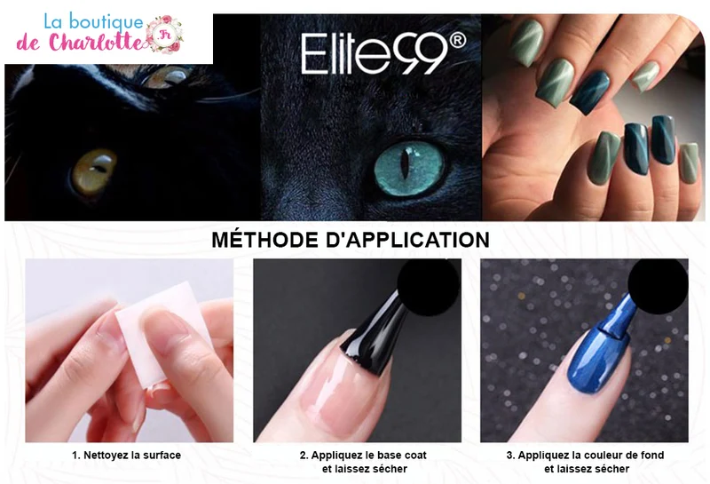 VERNIS EFFET MÉTALLIQUE POUR MANUCURE