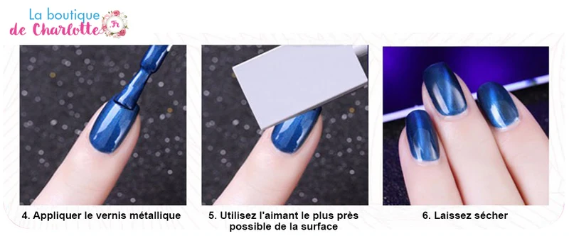 VERNIS EFFET MÉTALLIQUE POUR MANUCURE
