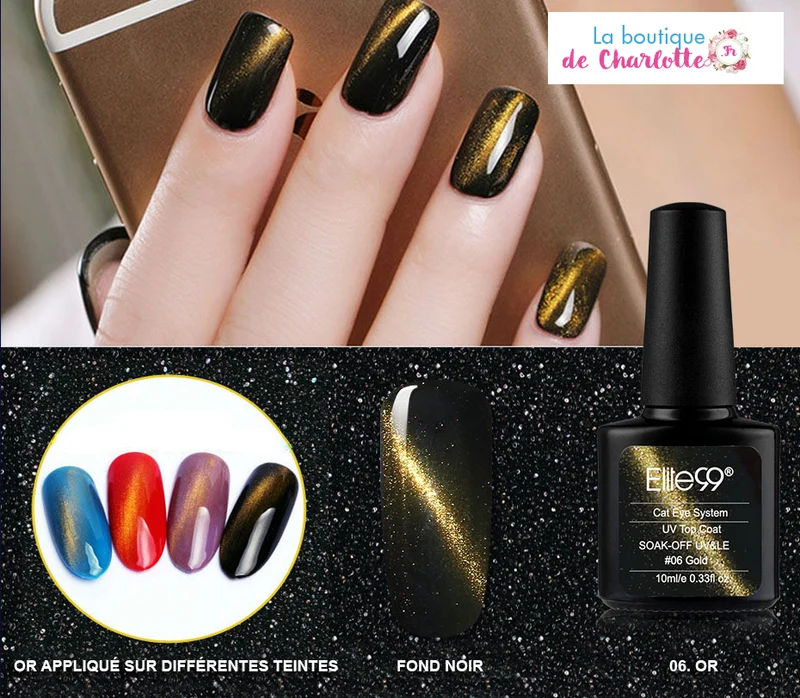 VERNIS EFFET MÉTALLIQUE POUR MANUCURE