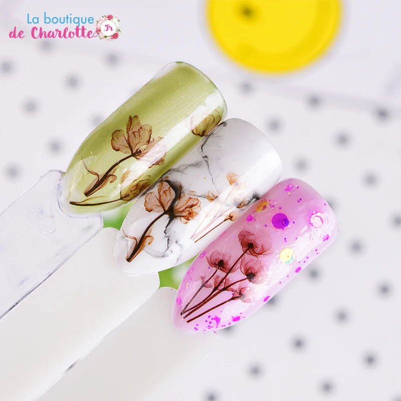 STICKER FLEURS POUR MANUCURE