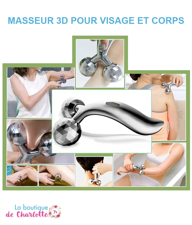 MASSEUR MINCEUR 3D POUR VISAGE ET CORPS